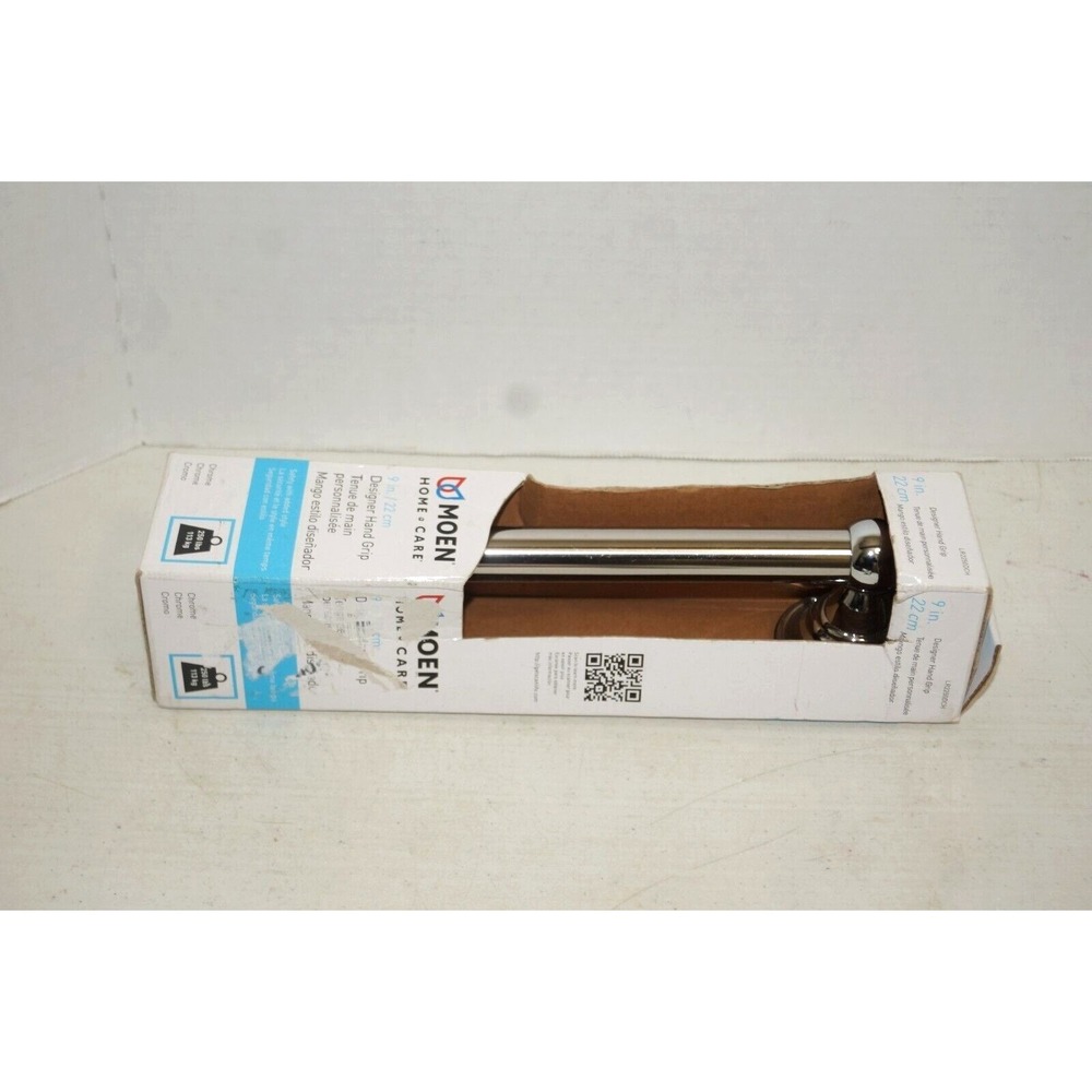 MOEN Home Care 9 in. x 7/8 in. Grab Bar Chrome LR2250DCH